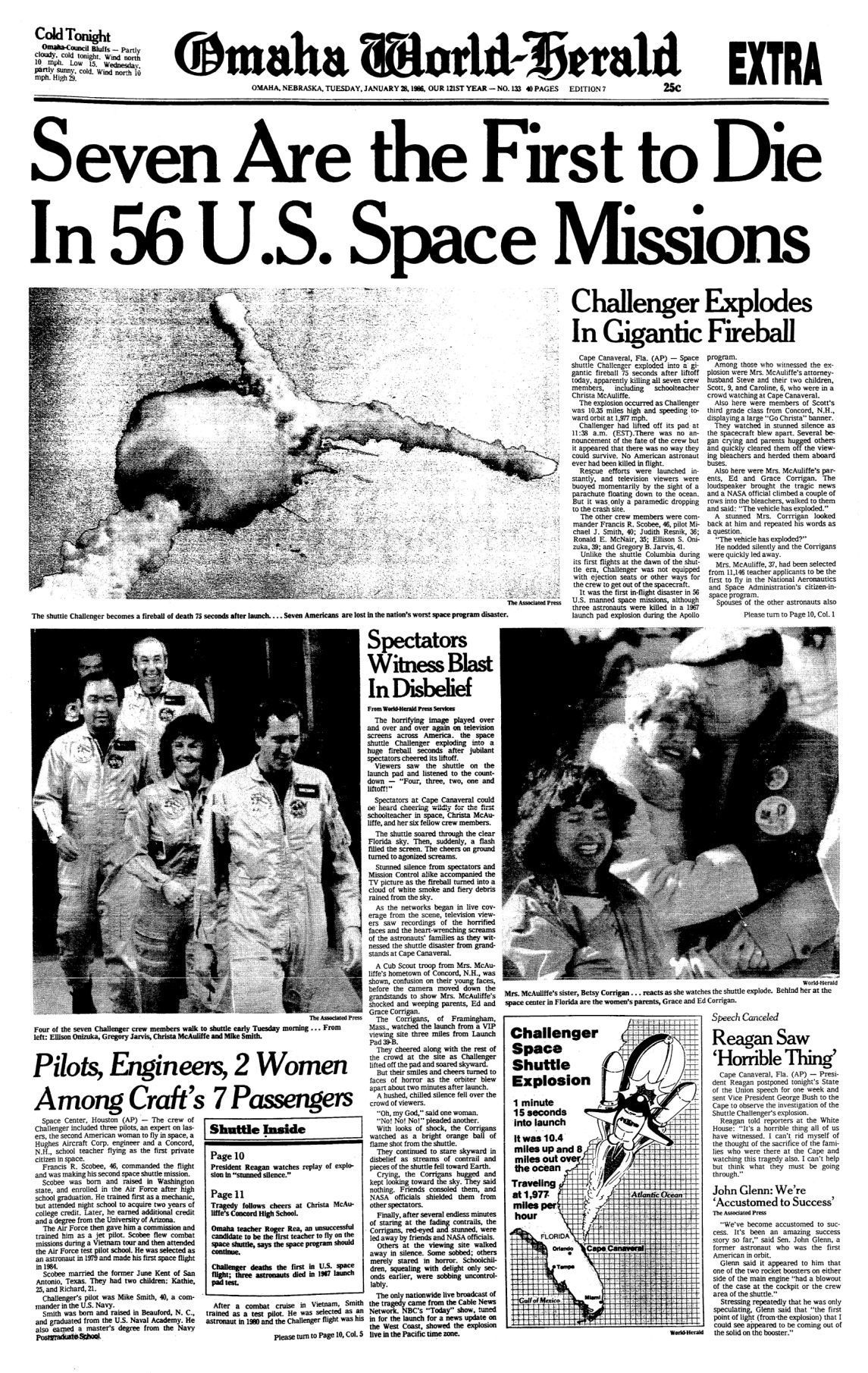 1986: Challenger explosion